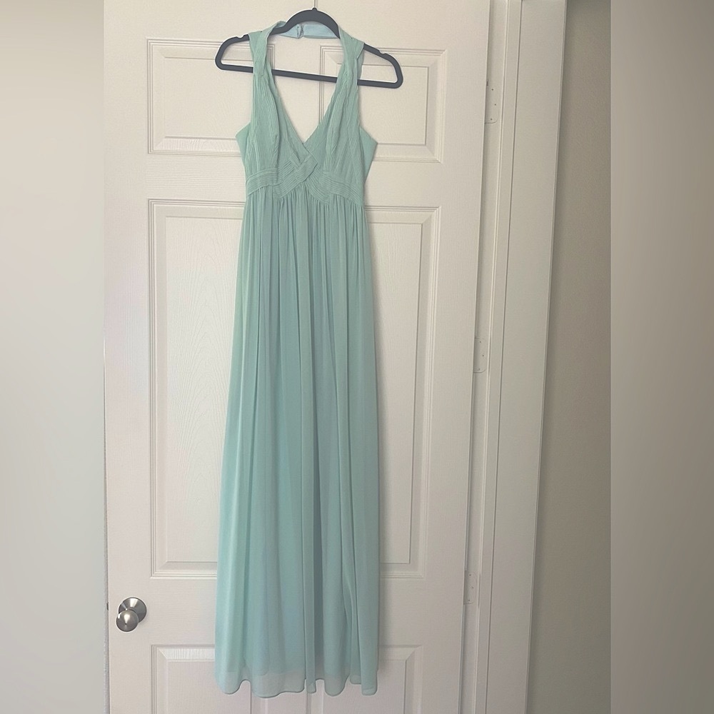 Floor length chiffon dress
